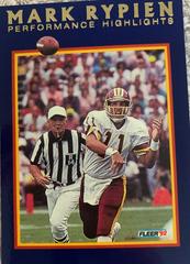 Mark Rypien [The End of the Beginning] Football Cards 1992 Fleer Mark Rypien Prices