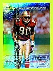 Jerry Rice [w/ Coating] Football Cards 1999 Topps Finest Prominent Figures Prices