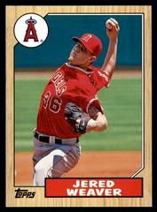 Jered Weaver Baseball Cards 2012 Topps 1987 Minis Prices