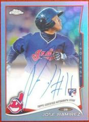 Jose Ramirez [Autograph Blue Refractor] #45 Baseball Cards 2014 Topps Chrome Prices