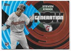 Steven Kwan [Blue] #GN-68 Baseball Cards 2022 Topps Update Generation Now Prices