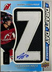 Alexander Holtz #DDM-AH Hockey Cards 2021 SP Game Used Draft Day Marks Autographs Prices