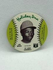 Lou Brock Baseball Cards 1977 Holiday Inn Discs Prices