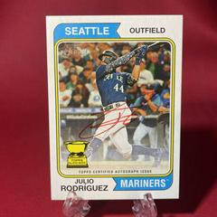 Julio Rodriguez #ROA-JRZ Baseball Cards 2023 Topps Heritage Real One Autographs Prices