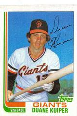 Duane Kuiper Baseball Cards 1982 Topps Traded Prices
