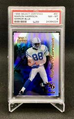 Marvin Harrison [Mirror Blue] #91 Football Cards 1996 Select Certified Prices