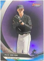 Max Meyer [Purple Refractor] Baseball Cards 2020 Bowman's Best Top Prospects Prices