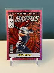 Pete Rose [Pink Fireworks] #M5 Baseball Cards 2023 Panini Donruss Marvels Prices