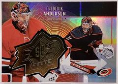 Frederik Andersen [Radiance] Hockey Cards 2021 Upper Deck SPx Finite Prices