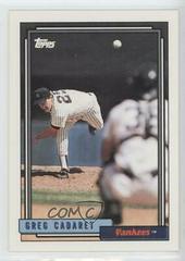Greg Cadaret #18 Baseball Cards 1992 Topps Prices