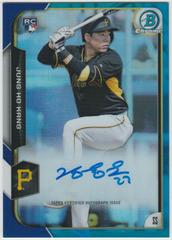 Jung HO Kang [Blue Refractor] #JHK Baseball Cards 2015 Bowman Chrome Autograph Rookies Prices