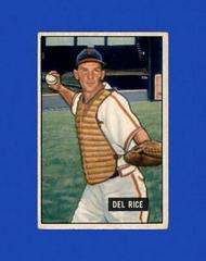 Del Rice Baseball Cards 1951 Bowman Prices