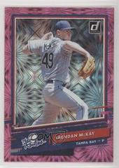 Brendan McKay [Pink Fireworks] Baseball Cards 2020 Panini Donruss the Rookies Prices