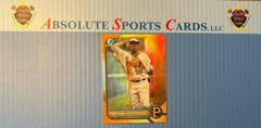 Yordany De Los Santos [Orange] Baseball Cards 2022 Bowman Draft Chrome Prices