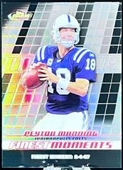 Peyton Manning [Black Refractor] #FM-PM Football Cards 2008 Topps Finest Moments Prices