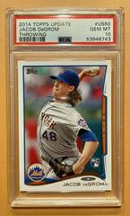 Jacob DeGrom [Throwing] #US50 Baseball Cards 2014 Topps Update Prices