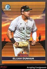 Elijah Dunham [Orange] #AFLS-4 Baseball Cards 2022 Bowman Chrome 2021 AFL Fall Stars Prices