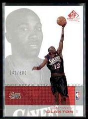 Craig Claxton #92 Basketball Cards 2000 SP Game Floor Prices