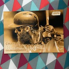 Charlie Blackmon [5x7 Gold] #117 Baseball Cards 2016 Stadium Club Prices