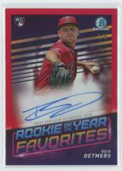 Reid Detmers [Red Refractor] #CRA-RD Baseball Cards 2022 Bowman Chrome Rookie Autographs Prices