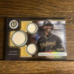 Andrew McCutchen [Gold] Baseball Cards 2024 Topps Tribute Triple Relic Prices