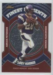 Adrian Peterson #RFM-AP Football Cards 2007 Topps Finest Moments Prices