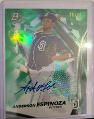 Anderson Espinoza [Green] #TPA-AE Baseball Cards 2017 Bowman Platinum Top Prospects Autographs Prices