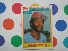 Ozzie Smith Baseball Cards 1984 Topps Cereal Series Prices