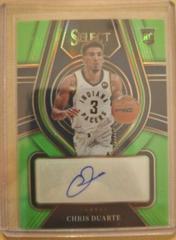 Chris Duarte [Green Prizm] Basketball Cards 2021 Panini Select Rookie Signatures Prices