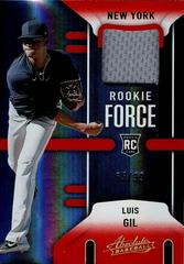 Luis Gil [Spectrum Red] #RF-LG Baseball Cards 2022 Panini Absolute Rookie Force Prices