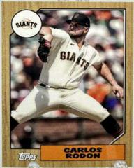 Carlos Rodon #78B-39 Baseball Cards 2022 Topps Mini 1987 Prices