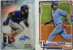 Anderson Tejeda [Refractor] #BSRA-AT Baseball Cards 2021 Bowman Sterling Rookie Autographs Prices