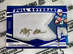 Anthony Richardson [Autograph] #FC-4 Football Cards 2023 Panini Plates and Patches Full Coverage Prices
