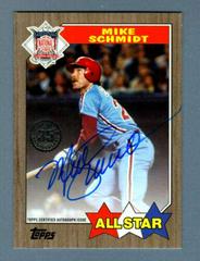 Mike Schmidt [Black] #87ASA-MS Baseball Cards 2022 Topps Update 1987 Autographs Prices