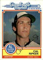 Cal Ripken Jr. Baseball Cards 1984 Milton Bradley Prices