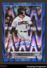Alek Thomas [Blue RayWave] #RA-AT Baseball Cards 2022 Topps Chrome Rookie Autographs Prices