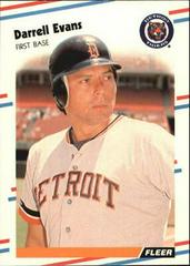 Darrell Evans #54 Baseball Cards 1988 Fleer Glossy Prices