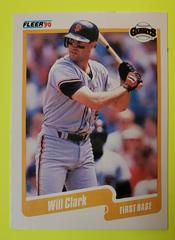 Will Clark #54 Baseball Cards 1990 Fleer Prices