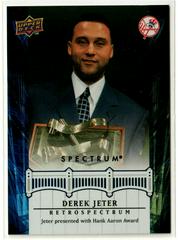 Derek Jeter #DJ92 Baseball Cards 2008 Upper Deck Spectrum Jeter Retrospectrum Prices