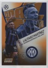 Lautaro Martinez [Orange Wave] Soccer Cards 2022 Stadium Club Chrome UEFA Competitions Prices