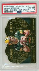 Aaron Rodgers [Gold Holo Die Cut] #2 Football Cards 2013 Panini Crown Royale Prices
