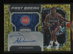 Joe Dumars [Gold] #FB-JDP Basketball Cards 2022 Panini Prizm Fast Break Autographs Prices