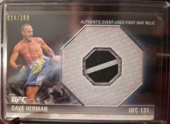 Dave Herman #FM-DH Ufc Cards 2012 Topps UFC Knockout Fight Mat Relics Prices