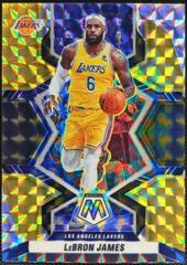 LeBron James [Choice Black Gold] Basketball Cards 2021 Panini Mosaic Prices