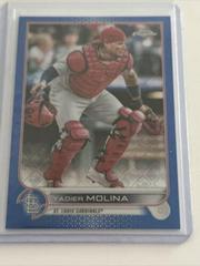 Yadier Molina [Blue] #6 Baseball Cards 2022 Topps Chrome Logofractor Prices