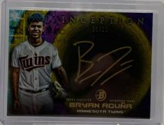 Bryan Acuna #ISS-BA Baseball Cards 2022 Bowman Inception Silver Signings Autographs Prices