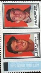 Bob Allison [Jim Davenport] Baseball Cards 1962 Topps Stamp Panels Prices