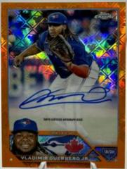 Vladimir Guerrero Jr. [Orange] #RCA-VGJ Baseball Cards 2023 Topps Chrome Logofractor Autograph Prices