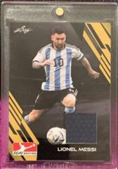 Lionel Messi #J-10 Soccer Cards 2023 Leaf Goal Jersey Relics Prices