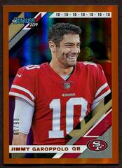 Jimmy Garoppolo [Jersey Number] #219V Football Cards 2019 Donruss Prices